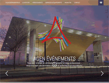 Tablet Screenshot of agen-evenements.com